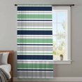 thumbnail image 4 of Green Grey Striped Sheer Curtains 72 Inches Long, Farmhouse Stripes Modern Abstract Art Light Filering Curtains, Breathable Simi Curtain Privacy Drapes for Living Room Bedroom Window Treatment, 4 of 9