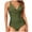 Army Green, variant on Jjayotai Women's Ruched Tankini Swimsuits Clearance, V Neck Wrap Tie Back Two Pieces Bathing Suit, Tummy Control Swimwear Army Green L