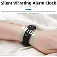 thumbnail image 5 of Vibrating Alarm Clock Watch, Shock Watch Alarm Clock, 2025 New Silent Vibration Wake up Wristband, Multifuncational Snooze-Free Smart Watchs for Women and Men, Deep Sleepers, 5 of 7
