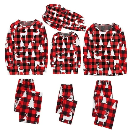 

Matching Family Christmas Pajamas Pants Set Classic Plaid Xmas Clothes for Teens Womens Mens 2022 Gifts