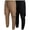 Black Khaki Cargo, variant on Southpole Mens Jogger Pants - Lightweight Stretch Woven Tech Athletic Joggers for Men 2 Pack