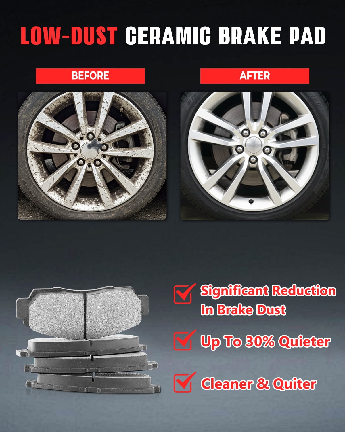 Funire Front Brake Pads And Rotors Kit Vented Compatible With Toyota Corolla 2009 2010 2011 2012 2013 2014 2015 2016 2017 2018 2019 Drilled Slotted Brakes Rotors Ceramic Brake Pads (10.8in) 275mm