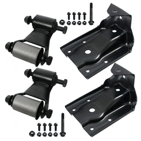 BST BSSP Leaf Spring Rear Shackle & Bracket Repair Kit 722-006 722-032 for 1999-2015 Silverado 1500 Sierra 1500 for 2007-2009 Cadillac Escalade