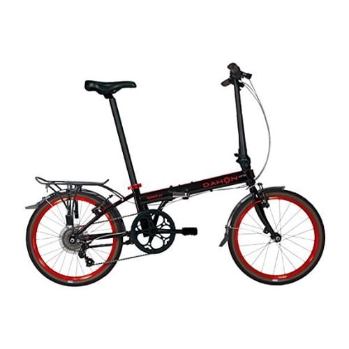 Dahon Speed D7 Street 7 Speed Folding Bicycle Black Red Wheels Walmart Com Walmart Com
