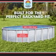 thumbnail image 4 of Lake Effect Pools 18' x 33' x 52" Height Oval Lifestyle Above Ground Swimming Pool with 25 Gauge Solid Blue Liner, 4 of 7