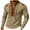 #0129-Khaki, variant on Men's Suede Shirt Retro Stand Collar Tether Half-Open Long Sleeve Top, Stylish Casual Blouse for Vintage Outfits, Daily, Casual, Home
