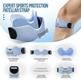 thumbnail image 4 of GOUNOD Patellar Tendon Support Strap 2 pack, Adjustablle Anti-Slip Knee Patella Band, Unisex Knee Support for Running Cycling, 4 of 8