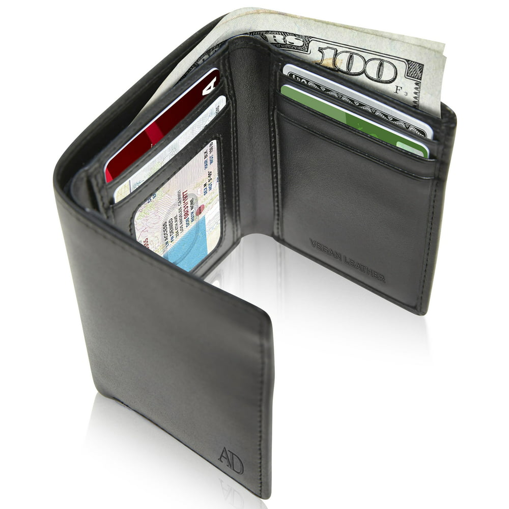 Access Denied - Vegan Leather Trifold Wallets For Men - Cruelty Free ...