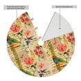 thumbnail image 2 of Rateoe Vintage Bird Print Christmas Tree Skirt 36" for Xmas Holiday New Year Party Circle Tree Mat Ornaments Decoration, 2 of 7