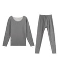 thumbnail image 2 of Minnieouse Ropa interior térmica para hombre, capa base cálida y suave, vestido cálido Villose Tight, ropa de invierno colorida, pintura interior de conjuntos de ropa  Gris claro> 4XL NO16 Minnieouse AP013689-20, 2 of 6