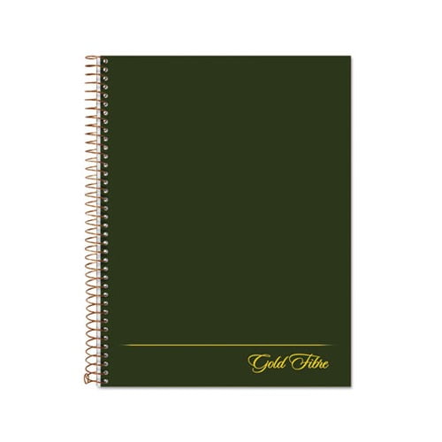Gold Fibre Wirebound Writing Pad w/ Cover 1 Subject, Project Notes, Green Cover, 9.5 x 7.25, 84 Sheets