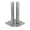 CRL BPLST30BS Brushed Stainless Steel Surface Mount Stanchion for up to 72" Barrier Corner Post