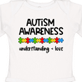 thumbnail image 4 of Inktastic Autism Awareness Understanding and Love with Puzzle Pieces Boys or Girls Long Sleeve Baby Bodysuit, 4 of 5