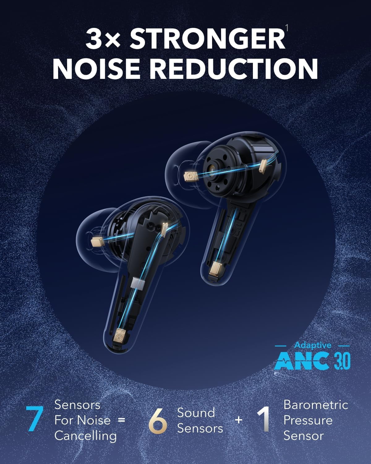 Restored Like New Soundcore Liberty 4 Pro by Anker, Noise Cancelling Wireless Earbuds, 7-Sensor and Real-Time Adaptive Noise Cancelling (Refurbished)