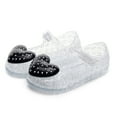 thumbnail image 2 of Mepaouo Girls Princess Dress Sandals Jelly Shoes for Toddler Clear Glitter Mary Jane Flats, 2 of 9