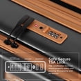 thumbnail image 4 of New York Xpress 24-inch Hardside Medium Checked Luggage Expandable Front Opening Suitcase with Tsa Lock, Grey, Cy2431, 4 of 9