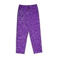 thumbnail image 4 of Kll Womens Glitter Purple Print Pajama Pants Soft Pajama Bottoms For Women Cozy Lounge Pants, 4 of 9