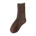 thumbnail image 2 of FAZVAOO Womens Fuzzy Socks Crew Thick Socks Brown, 2 of 2