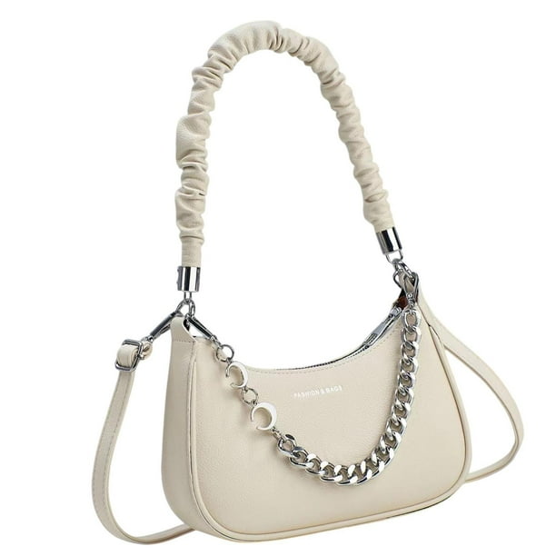 Bolso de las axilas de las mujeres Bolso de hombro práctico para citas Eventos Fiesta Regalo de cumpleaños Caqui