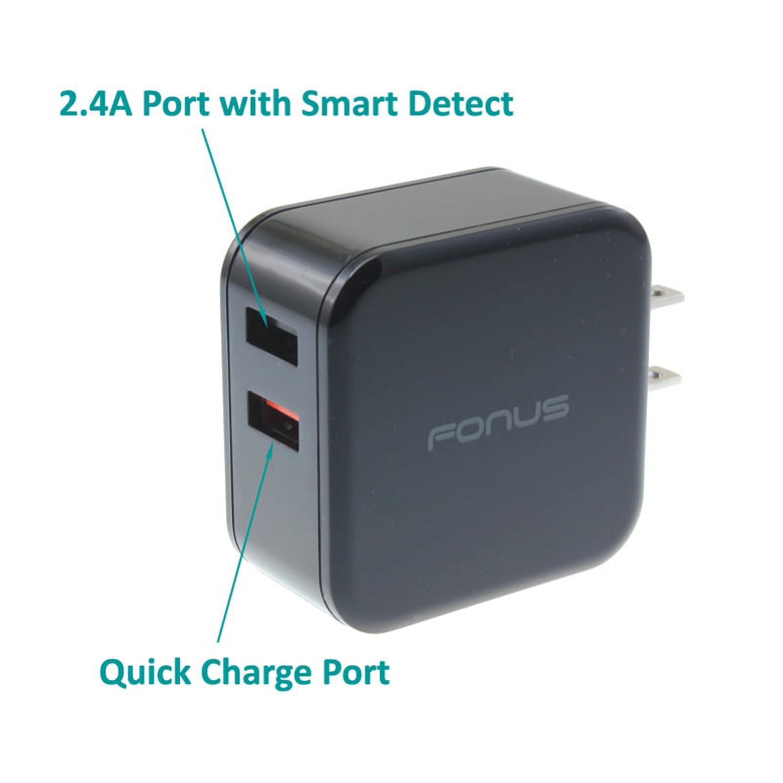 30W Fast Home Charger w Type-C 10ft USB Cable Y1J for Motorola One, Moto Z4 Z3 Play Z2 Play Z Play Droid Force Droid X4 G7 Power Play G6 - Nokia 3.1, 7.1, 8, Plus - OnePlus 5T, 6, 6T, 7 Pro