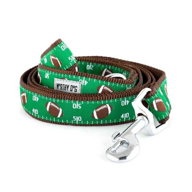 Football field lead for dog or cat green 60 inches long x 1 inches wide 