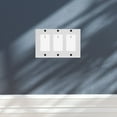 thumbnail image 3 of 3-Gang Screwless Wall Plate Decorator Outlet Covers for Electrical Outlets Light Switch Hidden Screw Face Plates, 3 of 7