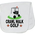 thumbnail image 2 of Inktastic Crawl Walk Golf Future Golfer Baby Burp Cloth, 2 of 3
