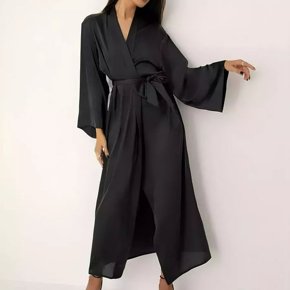 XWSHYW Sexy Pajama Set for Women Fashion Solid Color Lace Pajamas Sexy Crew Neck Mesh Sleepwear