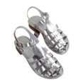 thumbnail image 6 of CHWshoes Closed Toe Sandals Women, Comfortable Fisherman Sandal for Womens Wide Width Summer Dressy Wedge with Adjustable Strap，Silver Size 43, 6 of 7