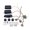 Black, variant on Prewired HSH Guitar Pickups Replacement Part Set with 5 Way Converter for Professional Sound on Electric Guitar
