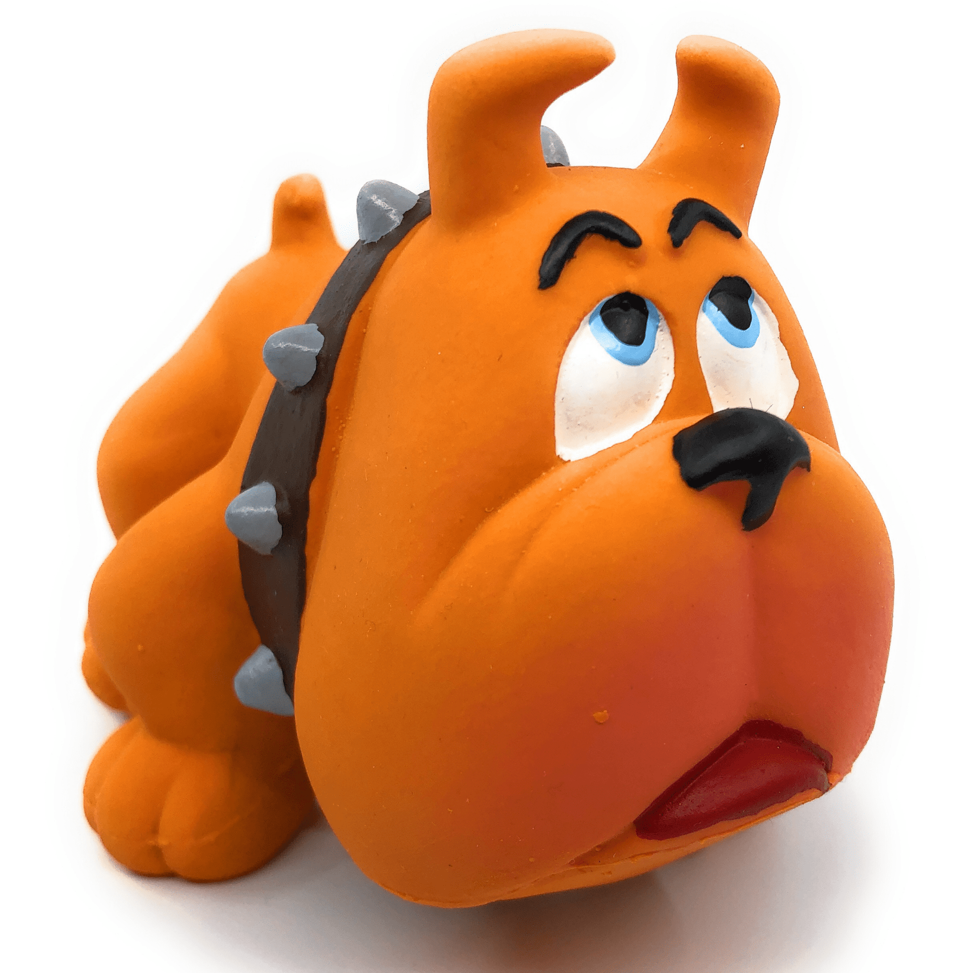 Bulldog Squeaky Dog Toy Soft Natural Rubber (latex) Lanco