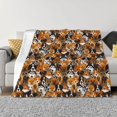 thumbnail image 1 of Fotbe Dogs Different Breeds Manta de Franela con Estampado, Manta Ultrasuave para Cama, Sofá, Auto, Hipoalergénica y Antibolitas-80"x60", 1 of 6
