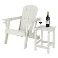 thumbnail image 2 of Ktaxon 14“ Outdoor Side Table, Square Adirondack Outdoor End Side Table, Weather Resistant End Table  for Living Room, Bedroom, White, 2 of 10