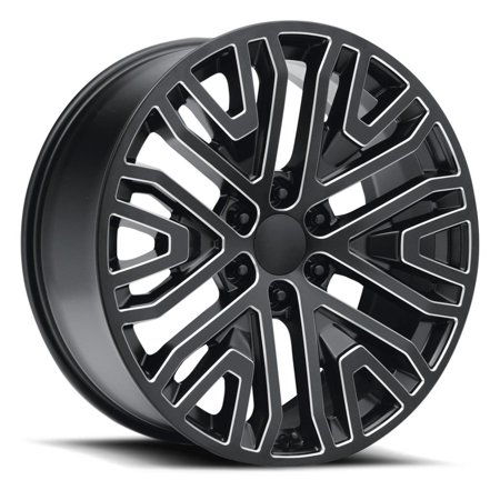 Topline Replicas - V1190 Nextgen Silverado Satin Black Milled Wheel (24x10 /6x5.5 /+28 Offset)