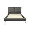 thumbnail image 4 of Alpine Furniture Gabriela Queen Upholstered Platform Bed in Gray, 4 of 4