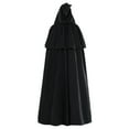 thumbnail image 4 of Hvyesh Long Hooded Cloak for Women Men Velvet Cape Medieval Long Cape Halloween Costumes for Women Men, 4 of 6
