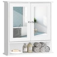 thumbnail image 1 of Mueble de baño montado en la pared COSTWAY con 2 puertas con espejo, 1 of 9