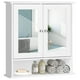 thumbnail image 1 of Mueble de baño montado en la pared COSTWAY con 2 puertas con espejo, 1 of 9