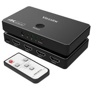 Vassink HDMI 1.4 Switch Box IR Remote Control 3 in 1 Out Splitter Selector,Support 4K@30Hz Ultra HD 3D HDCP 1.4 2160P 1080P