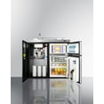 thumbnail image 3 of 39" Wide All-In-One Kitchenette, stainless steel/black, 3 of 5