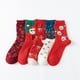 thumbnail image 1 of pstuiky Calcetines navideños de lana para mujer calcetines de media pantorrilla con ciervo japonés modelos de mujer e invierno calcetines en caja de regalo., 1 of 1