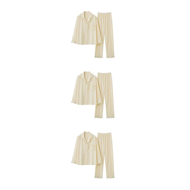 Qarigey Conjunto de pijamas para mujer - Ajuste cómodo y favorecedor Conjuntos de pijamas cortos de algodón sexy para mujer B6801 XXL 1 Type1 NO1