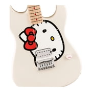 Fender Squier x Hello Kitty White Stratocaster Guitar with Humbucking Pickup and Volume Control