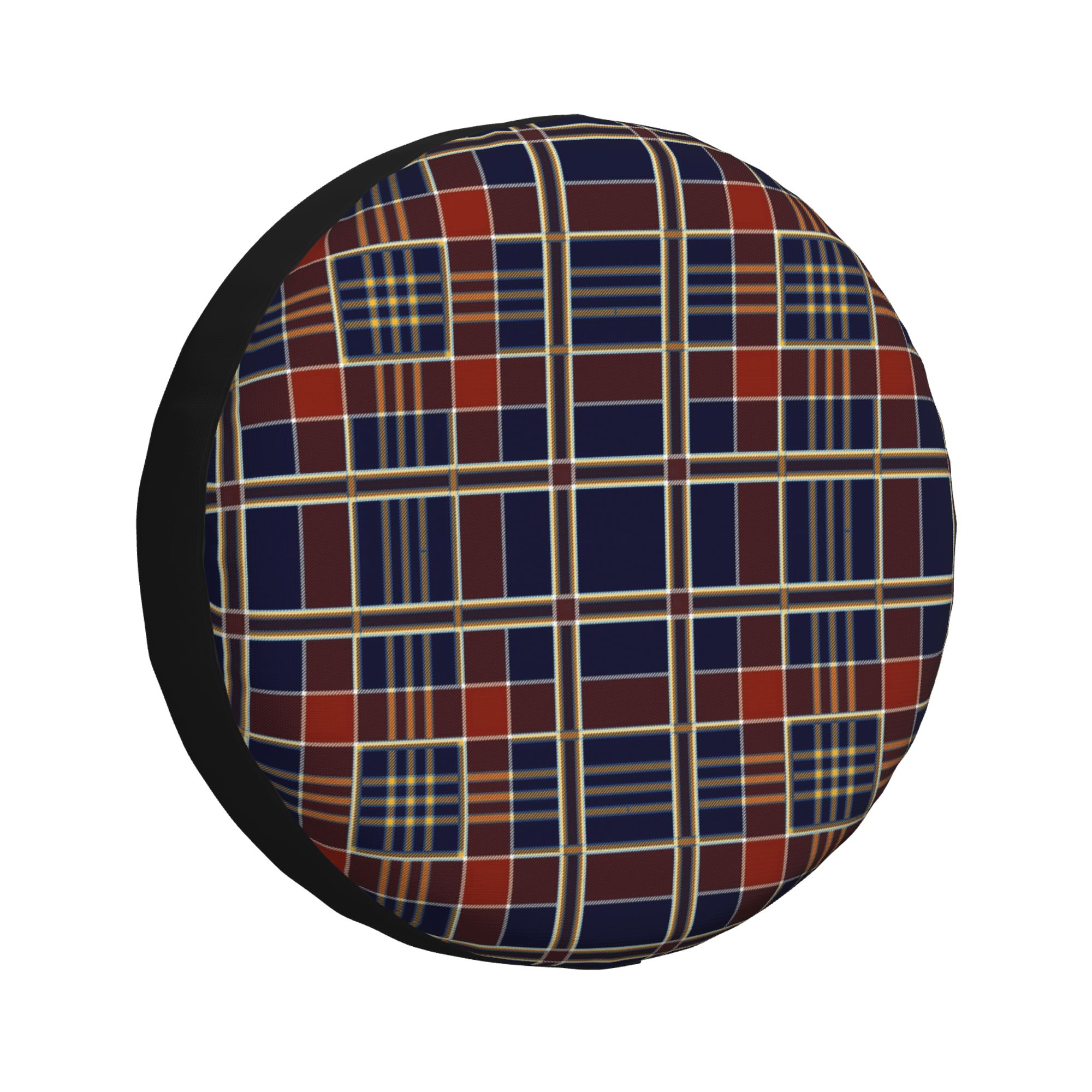 XMXY Plaid Tartan Scottish Spare Tire Cover，Universal Waterproof Cover for  Jeep RV Tire Wheel Protection 15 inch