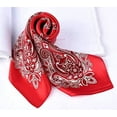 thumbnail image 4 of PTSPLLMY 100% Real Mulberry Silk Scarf -21'' x 21''- Lightweight Neckerchief –Women Men Small Square Digital Printed Scarves, 4 of 7
