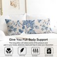 thumbnail image 3 of Floral Body Pillow Cover – Soft & Breathable, Hidden Zipper, 20"x54", Vintage Wildflower & Botanical Print with Butterflies & Bees – Gift for Side Sleepers, Pregnancy, Farmhouse Decor, 3 of 7