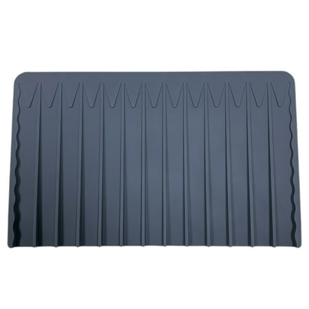 

JANGSLNG Draining Mat Flexible Anti-scratch Food Grade Kitchen Self Draining Silicone Drying Mat Home Supplies