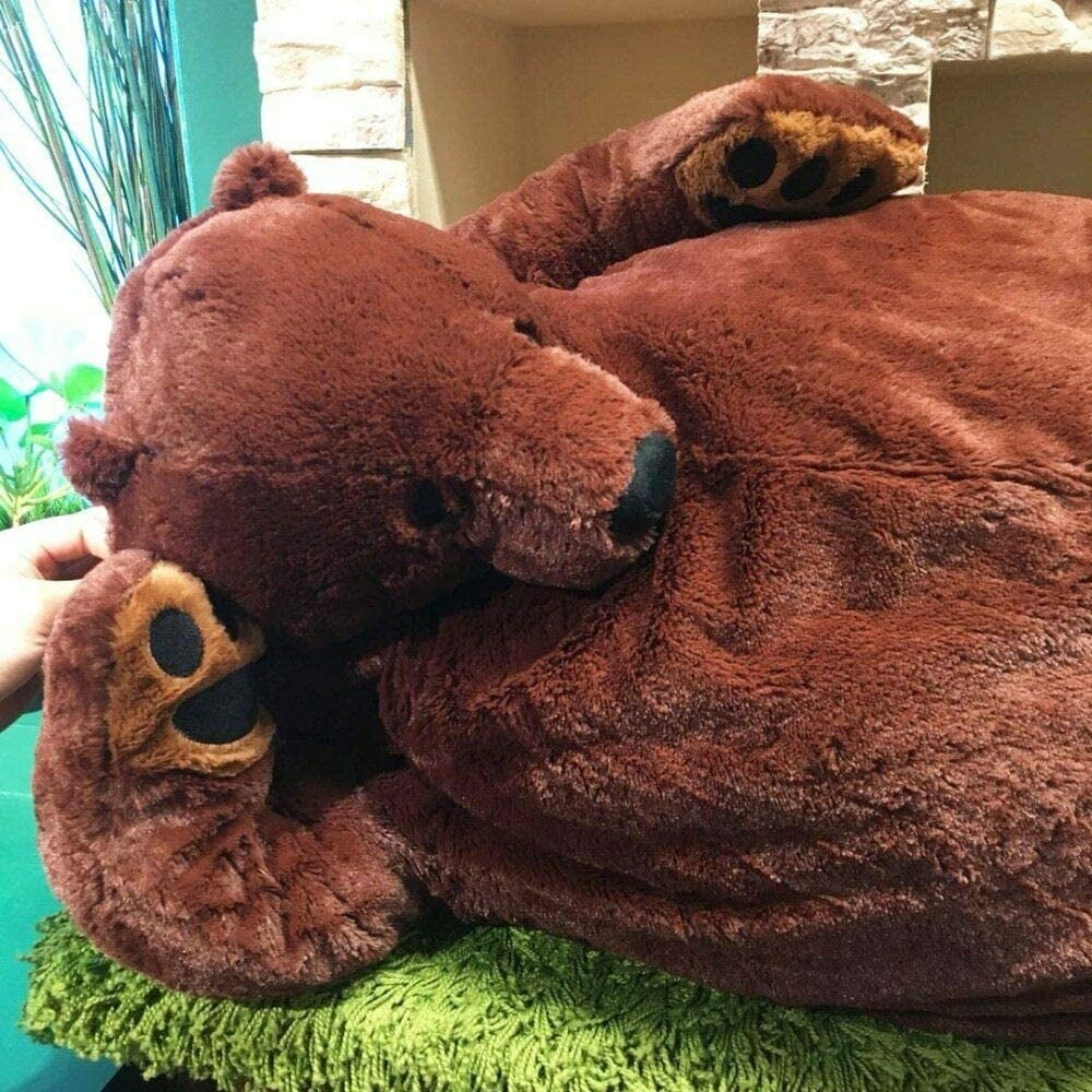 Plushland Stuffed Mocha Heart Bear  Be Mine Plush Bear Toy for Kids & Adults 