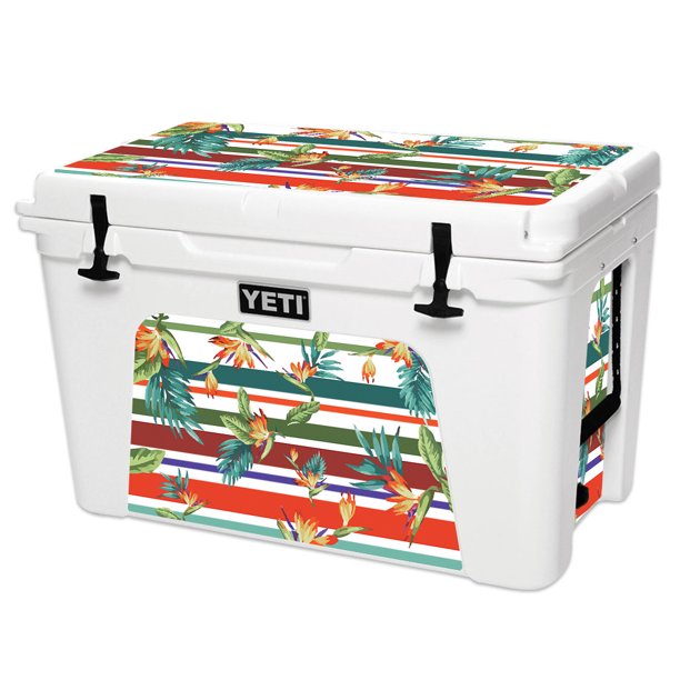 Tropical Skin For YETI 105 qt Cooler Protective, Durable, and Unique