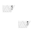 thumbnail image 2 of Transemion Transparent Acrylic Rulers 45 Degree Diamonds Ruler Craft Quilting Ruler Cutting Rulers DIY Handmade Tailor Supplies Ladder ruler 2Set, 2 of 6